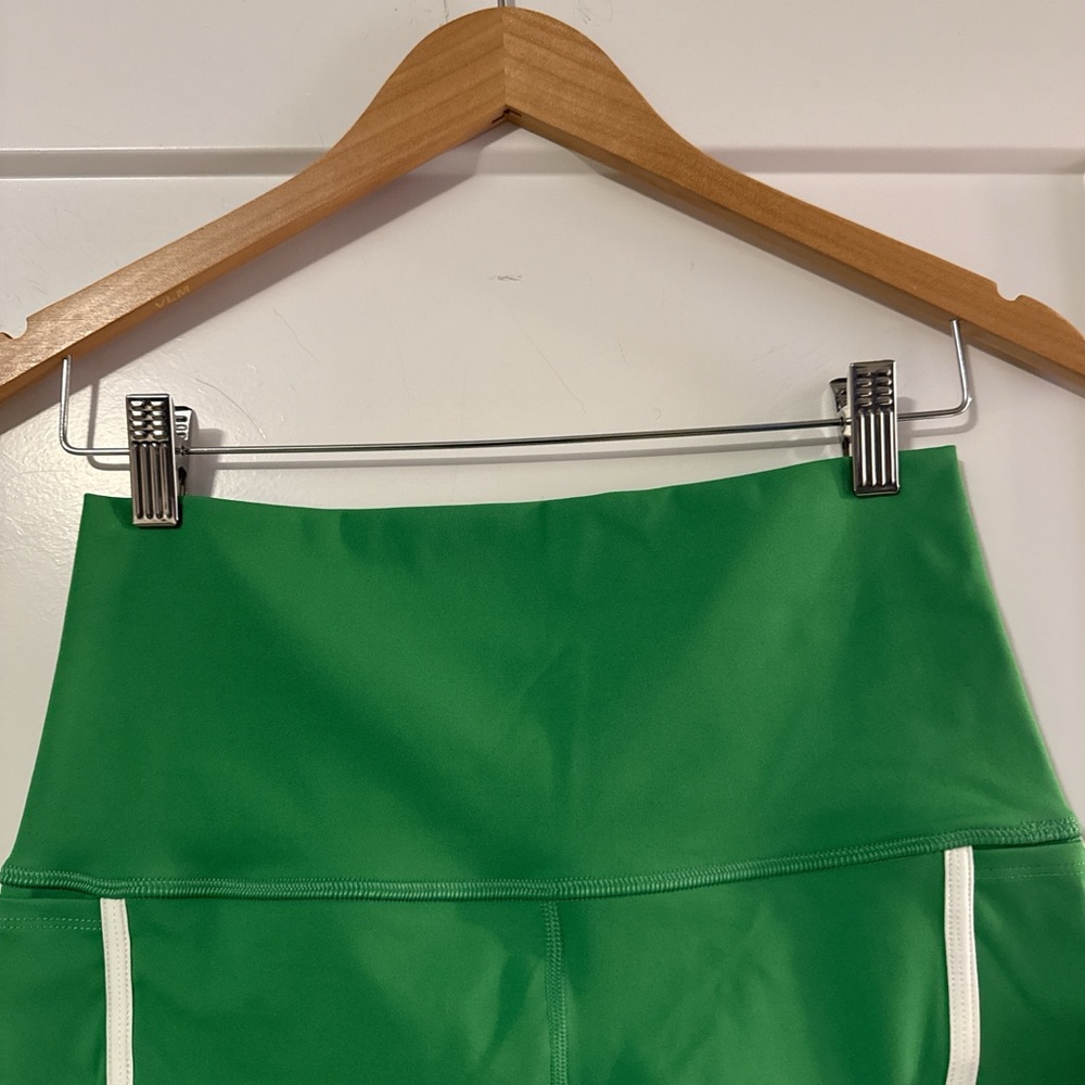 FP Movement by Free People Vibrant Green Shorts with White Accents - Picture 2 of 6